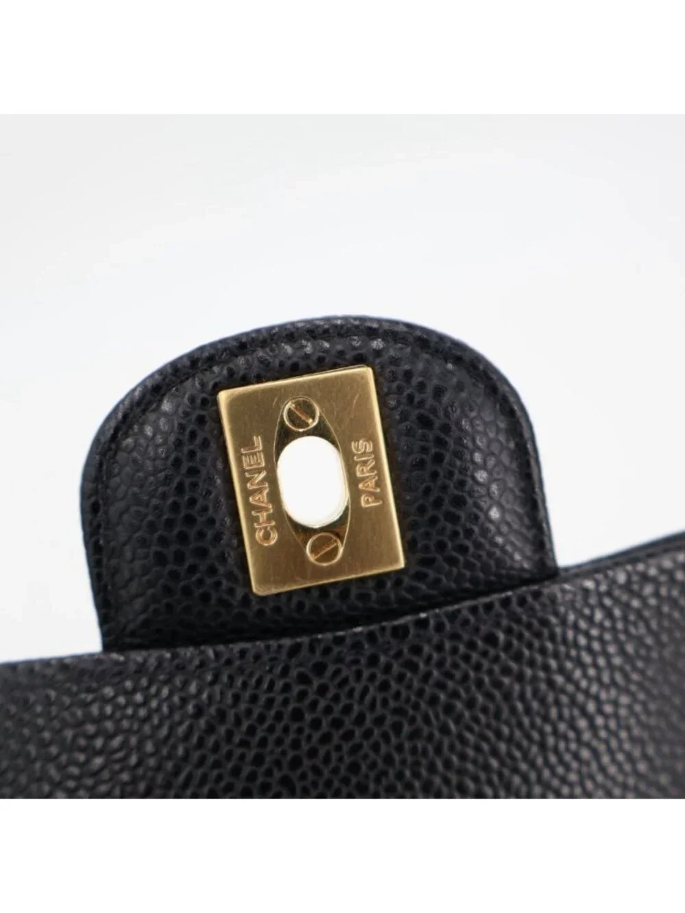 Chanel Quilted Caviar Leather Shoulder Bag
